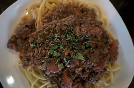 CANIS Cooks:  Venison Bolognese